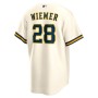 Joey Wiemer Milwaukee Brewers Nike Home Replica Player Jersey - Cream Joey Wiemer Milwaukee Brewers Nike Home Replica Player Jersey - Cream