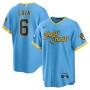 Lorenzo Cain Milwaukee Brewers Nike 2022 City Connect Replica Player Jersey - Powder Blue Lorenzo Cain Milwaukee Brewers Nike 2022 City Connect Replica Player Jersey - Powder Blue