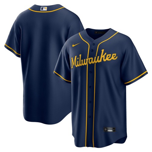 Milwaukee Brewers Nike Alternate Replica Team Jersey - Navy Milwaukee Brewers Nike Alternate Replica Team Jersey - Navy