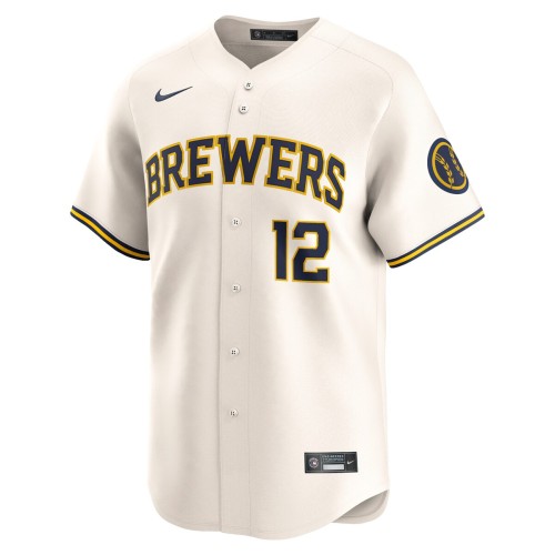 Rhys Hoskins Milwaukee Brewers Nike Home Limited Player Jersey - Cream Rhys Hoskins Milwaukee Brewers Nike Home Limited Player Jersey - Cream