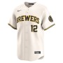 Rhys Hoskins Milwaukee Brewers Nike Home Limited Player Jersey - Cream Rhys Hoskins Milwaukee Brewers Nike Home Limited Player Jersey - Cream