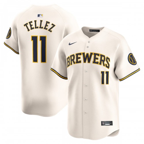 Rowdy Tellez Milwaukee Brewers Nike Home Limited Player Jersey - Cream Rowdy Tellez Milwaukee Brewers Nike Home Limited Player Jersey - Cream