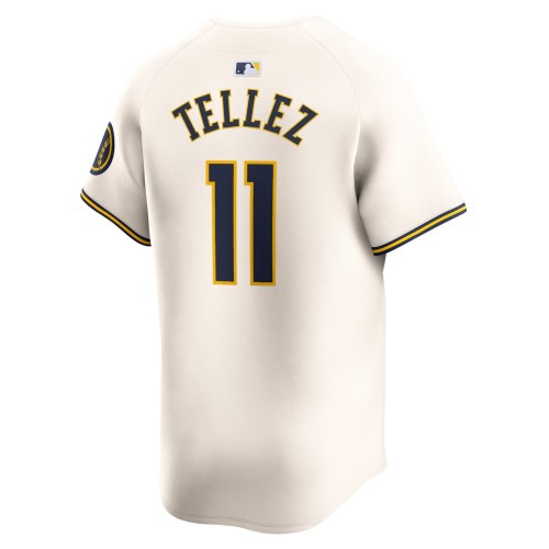 Rowdy Tellez Milwaukee Brewers Nike Home Limited Player Jersey - Cream Rowdy Tellez Milwaukee Brewers Nike Home Limited Player Jersey - Cream