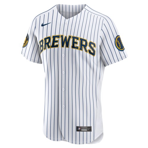 Milwaukee Brewers Nike Alternate Authentic Team Jersey - White Milwaukee Brewers Nike Alternate Authentic Team Jersey - White