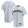 Milwaukee Brewers Nike Home Replica Team Jersey - White Milwaukee Brewers Nike Home Replica Team Jersey - White