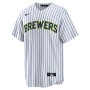 Milwaukee Brewers Nike Home Replica Team Jersey - White Milwaukee Brewers Nike Home Replica Team Jersey - White