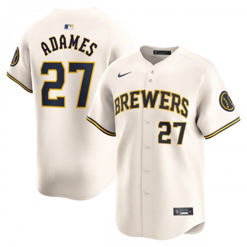 Willy Adames Milwaukee Brewers Nike Home Limited Player Jersey - Cream Willy Adames Milwaukee Brewers Nike Home Limited Player Jersey - Cream