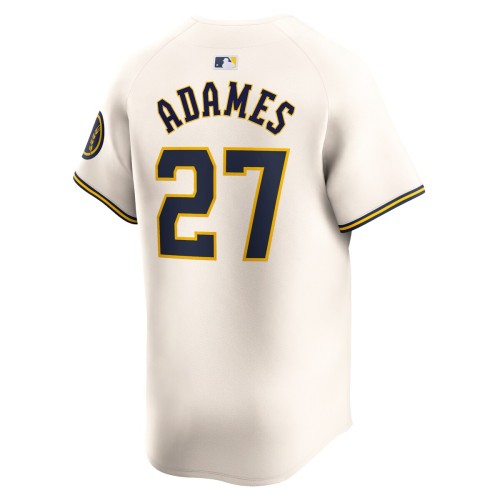 Willy Adames Milwaukee Brewers Nike Home Limited Player Jersey - Cream Willy Adames Milwaukee Brewers Nike Home Limited Player Jersey - Cream