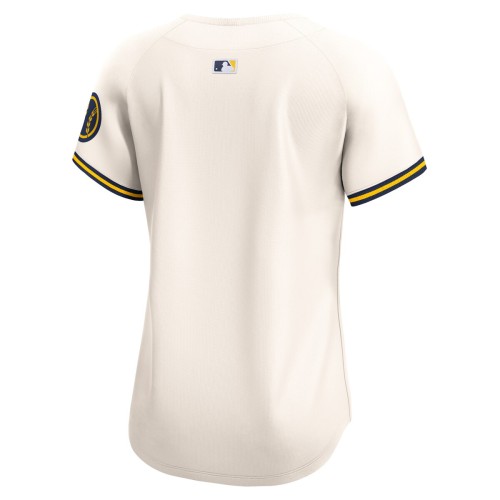 Milwaukee Brewers Nike Women's Home Limited Jersey - Cream Milwaukee Brewers Nike Women's Home Limited Jersey - Cream