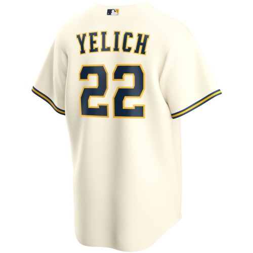 Christian Yelich Milwaukee Brewers Nike Youth Alternate Replica Player Jersey - Cream Christian Yelich Milwaukee Brewers Nike Youth Alternate Replica Player Jersey - Cream
