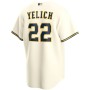 Christian Yelich Milwaukee Brewers Nike Youth Alternate Replica Player Jersey - Cream Christian Yelich Milwaukee Brewers Nike Youth Alternate Replica Player Jersey - Cream