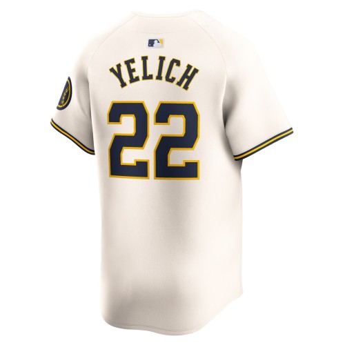 Christian Yelich Milwaukee Brewers Nike Youth Home Limited Player Jersey - Cream Christian Yelich Milwaukee Brewers Nike Youth Home Limited Player Jersey - Cream