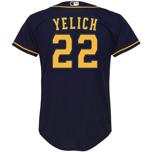 Christian Yelich Milwaukee Brewers Nike Youth Alternate Replica Player Jersey - Navy Christian Yelich Milwaukee Brewers Nike Youth Alternate Replica Player Jersey - Navy