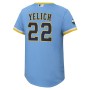 Christian Yelich Milwaukee Brewers Nike Youth 2022 City Connect Replica Player Jersey - Powder Blue Christian Yelich Milwaukee Brewers Nike Youth 2022 City Connect Replica Player Jersey - Powder Blue