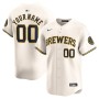 Milwaukee Brewers Nike Youth Home Limited Custom Jersey - Cream Milwaukee Brewers Nike Youth Home Limited Custom Jersey - Cream