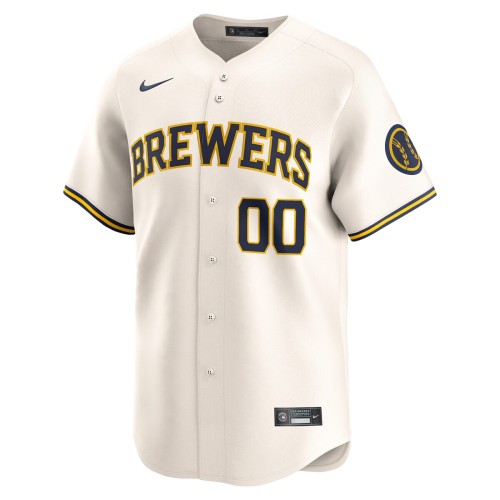 Milwaukee Brewers Nike Youth Home Limited Custom Jersey - Cream Milwaukee Brewers Nike Youth Home Limited Custom Jersey - Cream