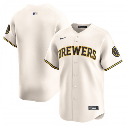 Milwaukee Brewers Nike Youth Home Limited Jersey - Cream Milwaukee Brewers Nike Youth Home Limited Jersey - Cream