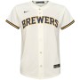 Milwaukee Brewers Nike Youth Home Replica Team Jersey - Cream Milwaukee Brewers Nike Youth Home Replica Team Jersey - Cream
