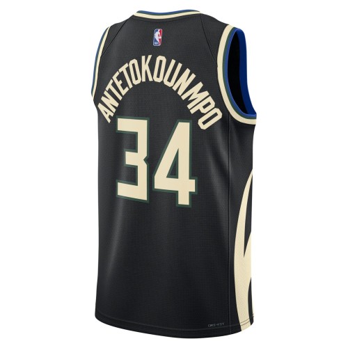 Giannis Antetokounmpo Milwaukee Bucks Jordan Brand 2022/23 Statement Edition Swingman Jersey - Black Giannis Antetokounmpo Milwaukee Bucks Jordan Brand 2022/23 Statement Edition Swingman Jersey - Black