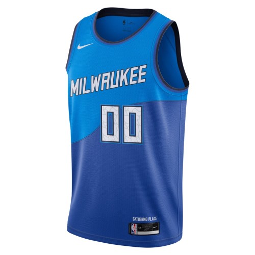 Milwaukee Bucks Nike 2020/21 Swingman Custom Jersey Blue - City Edition