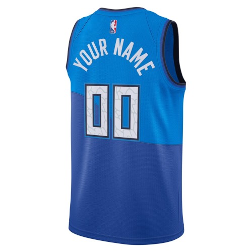 Milwaukee Bucks Nike 2020/21 Swingman Custom Jersey Blue - City Edition
