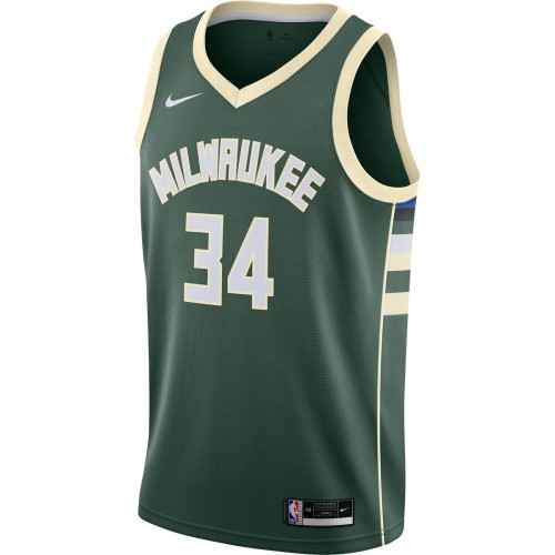 Giannis Antetokounmpo Milwaukee Bucks Nike 2020/21 Swingman Jersey Green - Icon Edition Giannis Antetokounmpo Milwaukee Bucks Nike 2020/21 Swingman Jersey Green - Icon Edition