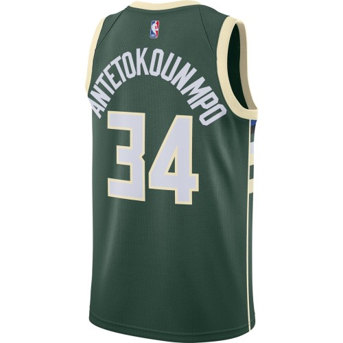 Giannis Antetokounmpo Milwaukee Bucks Nike 2020/21 Swingman Jersey Green - Icon Edition Giannis Antetokounmpo Milwaukee Bucks Nike 2020/21 Swingman Jersey Green - Icon Edition