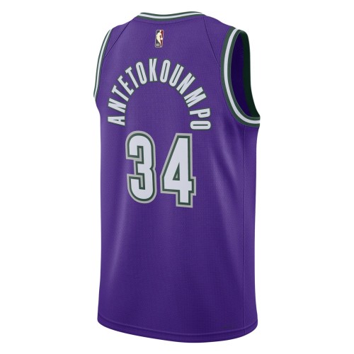 Giannis Antetokounmpo Milwaukee Bucks Nike 2022/23 Swingman Jersey Purple - Classic Edition Giannis Antetokounmpo Milwaukee Bucks Nike 2022/23 Swingman Jersey Purple - Classic Edition