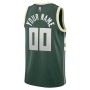 Milwaukee Bucks Nike 2021/22 Diamond Swingman Custom Jersey - Icon Edition - Hunter Green Milwaukee Bucks Nike 2021/22 Diamond Swingman Custom Jersey - Icon Edition - Hunter Green