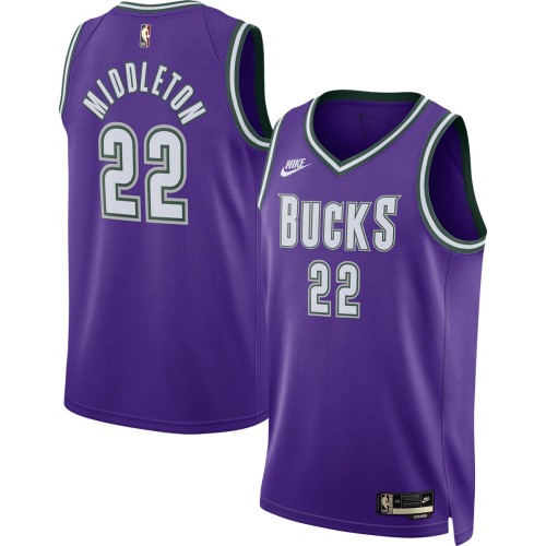 Khris Middleton Milwaukee Bucks Nike 2022/23 Swingman Jersey Purple - Classic Edition Khris Middleton Milwaukee Bucks Nike 2022/23 Swingman Jersey Purple - Classic Edition