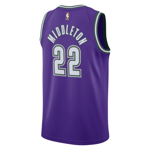 Khris Middleton Milwaukee Bucks Nike 2022/23 Swingman Jersey Purple - Classic Edition Khris Middleton Milwaukee Bucks Nike 2022/23 Swingman Jersey Purple - Classic Edition