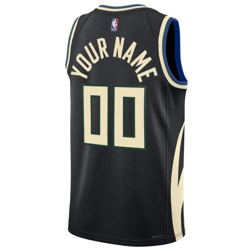 Milwaukee Bucks Jordan Brand Unisex 2022/23 Swingman Custom Jersey - Statement Edition - Black Milwaukee Bucks Jordan Brand Unisex 2022/23 Swingman Custom Jersey - Statement Edition - Black