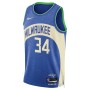 Giannis Antetokounmpo Milwaukee Bucks Nike Unisex 2023/24 Swingman Jersey - Blue - City Edition Giannis Antetokounmpo Milwaukee Bucks Nike Unisex 2023/24 Swingman Jersey - Blue - City Edition
