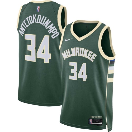 Giannis Antetokounmpo Milwaukee Bucks Nike Unisex 2022/23 Swingman Jersey - Icon Edition - Hunter Green Giannis Antetokounmpo Milwaukee Bucks Nike Unisex 2022/23 Swingman Jersey - Icon Edition - Hunter Green