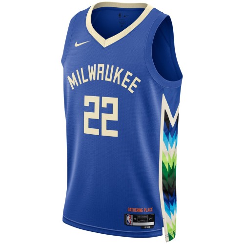 Khris Middleton Milwaukee Bucks Nike Unisex 2022/23 Swingman Jersey - City Edition - Royal Khris Middleton Milwaukee Bucks Nike Unisex 2022/23 Swingman Jersey - City Edition - Royal