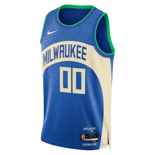 Milwaukee Bucks Nike Unisex 2023/24 Custom Swingman Jersey - Royal - City Edition Milwaukee Bucks Nike Unisex 2023/24 Custom Swingman Jersey - Royal - City Edition