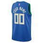 Milwaukee Bucks Nike Unisex 2023/24 Custom Swingman Jersey - Royal - City Edition Milwaukee Bucks Nike Unisex 2023/24 Custom Swingman Jersey - Royal - City Edition