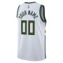 Milwaukee Bucks Nike Unisex 2022/23 Swingman Custom Jersey White - Association Edition Milwaukee Bucks Nike Unisex 2022/23 Swingman Custom Jersey White - Association Edition