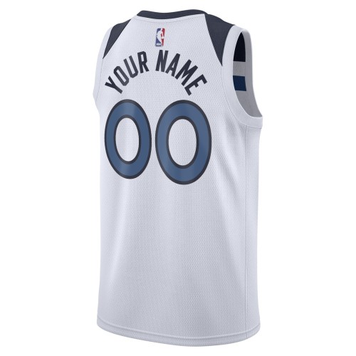 Minnesota Timberwolves Nike 2020/21 Swingman Custom Jersey - Association Edition - White Minnesota Timberwolves Nike 2020/21 Swingman Custom Jersey - Association Edition - White