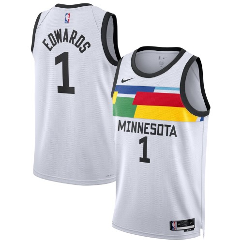 Anthony Edwards Minnesota Timberwolves Nike Unisex 2022/23 Swingman Jersey - City Edition - White Anthony Edwards Minnesota Timberwolves Nike Unisex 2022/23 Swingman Jersey - City Edition - White