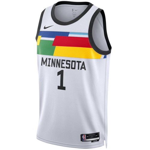 Anthony Edwards Minnesota Timberwolves Nike Unisex 2022/23 Swingman Jersey - City Edition - White Anthony Edwards Minnesota Timberwolves Nike Unisex 2022/23 Swingman Jersey - City Edition - White