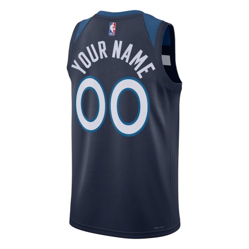 Minnesota Timberwolves Nike Unisex 2022/23 Swingman Custom Jersey Navy - Icon Edition