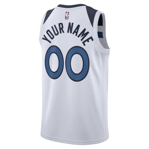 Minnesota Timberwolves Nike Unisex 2022/23 Swingman Custom Jersey White - Association Edition Minnesota Timberwolves Nike Unisex 2022/23 Swingman Custom Jersey White - Association Edition