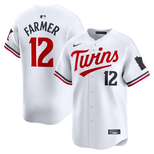 Kyle Farmer Minnesota Twins Nike Home Limited Player Jersey - White Kyle Farmer Minnesota Twins Nike Home Limited Player Jersey - White