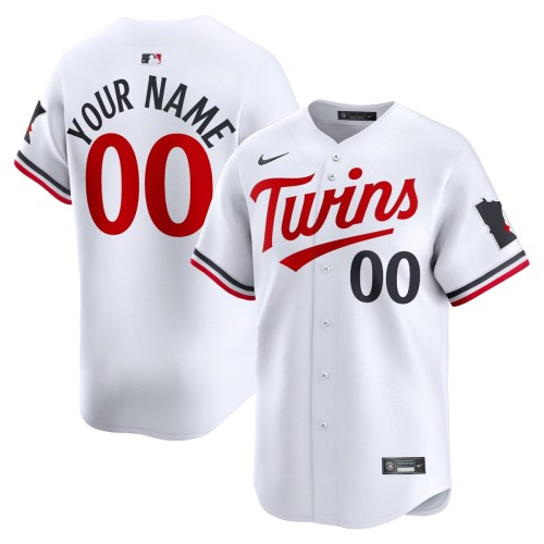 Minnesota Twins Nike Home Limited Custom Jersey - White Minnesota Twins Nike Home Limited Custom Jersey - White