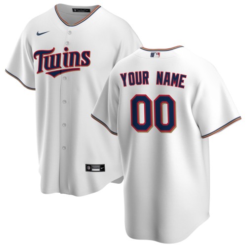 Minnesota Twins Nike Home Replica Custom Jersey - White Minnesota Twins Nike Home Replica Custom Jersey - White
