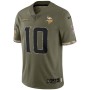 Fran Tarkenton Minnesota Vikings 2022 Salute To Service Retired Player Limited Jersey - Olive Fran Tarkenton Minnesota Vikings 2022 Salute To Service Retired Player Limited Jersey - Olive