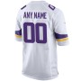 Minnesota Vikings Nike Custom Game Jersey - White Minnesota Vikings Nike Custom Game Jersey - White