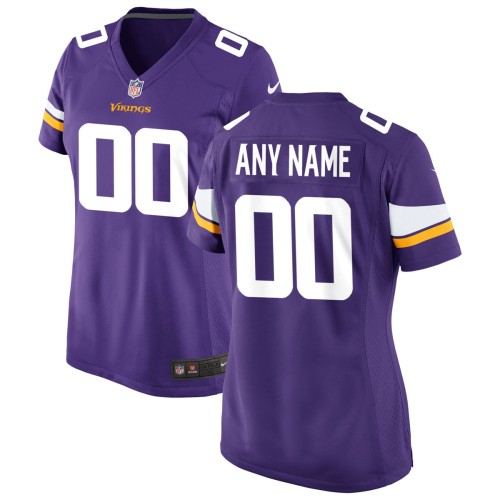 Minnesota Vikings Nike Women's Custom Game Jersey - Purple Minnesota Vikings Nike Women's Custom Game Jersey - Purple