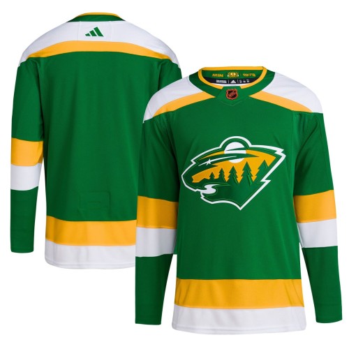 Minnesota Wild adidas Reverse Retro 2.0 Authentic Blank Jersey - Green Minnesota Wild adidas Reverse Retro 2.0 Authentic Blank Jersey - Green